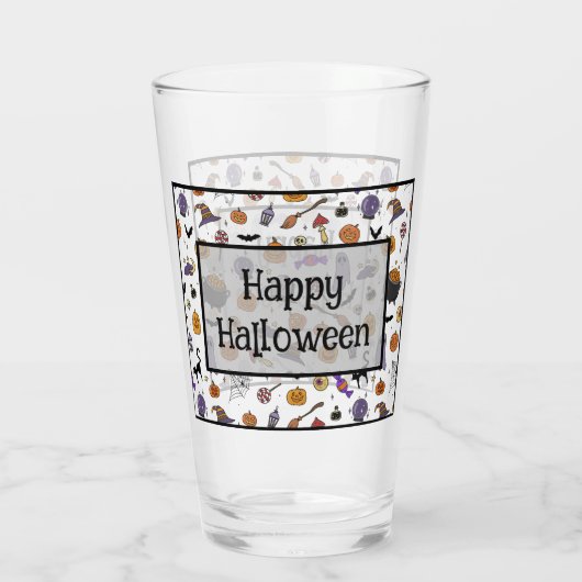 Halloween-Party Glas (Rückseite)