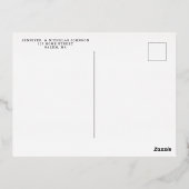 Halloween-Party Gold Folie Einladungspostkarte (Rückseite)