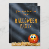 Halloween-Party goofy Pumpkin Einladung (Vorne/Hinten)