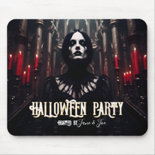 Halloween-Party – Gothic-Dunkle Einladung Mousepad