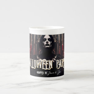Halloween-Party – Gothic-Dunkle Einladung Porzellantasse