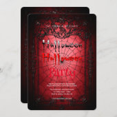 Halloween-Party Gothic Einladung (Vorne/Hinten)