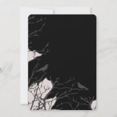 Halloween-Party Gothic Fantasy Monn Hexe Einladung (Rückseite)