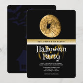 Halloween-Party Gothic Fantasy Moon Einladung (Vorne/Hinten)