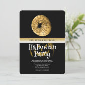 Halloween-Party Gothic Fantasy Moon Einladung (Stehend Vorderseite)