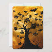 Halloween-Party Gothic Fantasy Moon Einladung (Rückseite)