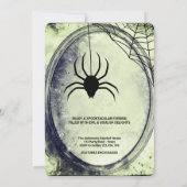 Halloween-Party Gothic Spider Einladung (Rückseite)