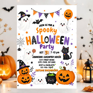 Halloween-Party Gruseliger Kürbiskostüm Junge Kind Einladung
