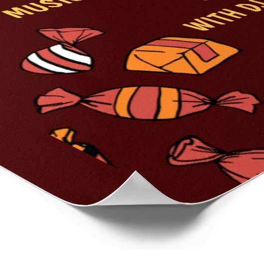 Halloween-Party, Halloween-Nacht Poster (Ecke)