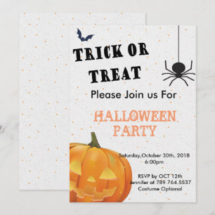 Halloween-Party-Halloween-Party Einladung