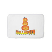 Halloween-Party, Halloween Pumpkins Badematte (Vorderseite)