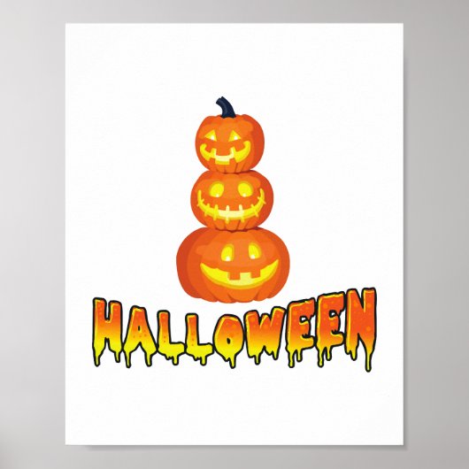 Halloween-Party, Halloween Pumpkins Poster (Vorne)
