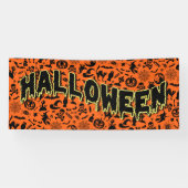 Halloween-Party Happy Halloween spooky Typografie Banner (Horizontal)
