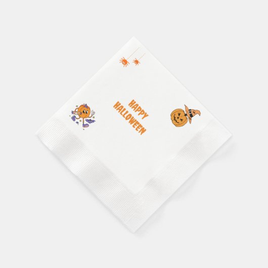 Halloween-Party Hat und Pumpkin Serviette (Ecke)