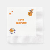 Halloween-Party Hat und Pumpkin Serviette (Vorderseite)