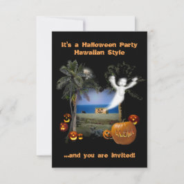 Halloween-Party Hawaiian Style Einladung