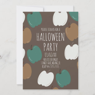 Halloween-Party Herbst-Kürbisse Erdtöne Einladung