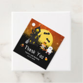 Halloween Party Hexe Ghost Orange Geschenkanhänger (Beispiel)