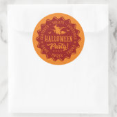 Halloween-Party Hexe Runder Aufkleber (Tasche)
