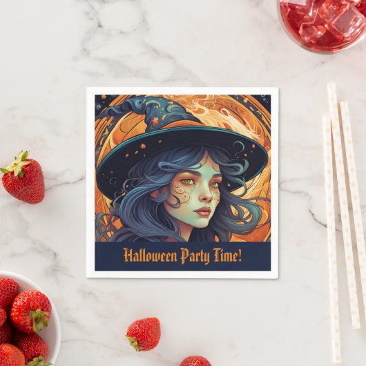 Halloween-Party Hexe Theme Serviette (Beispiel)