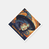 Halloween-Party Hexe Theme Serviette (Ecke)