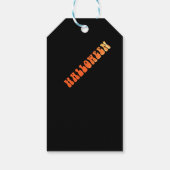 Halloween-Party Hexen Dark House Orange Geschenkanhänger (Rückseite)