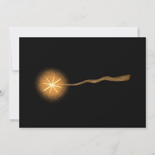 Halloween-Party, Hexen und Zauberer Einladung (Rückseite)