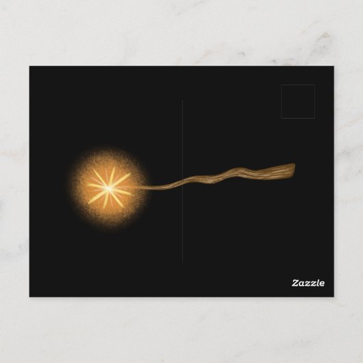 Halloween-Party, Hexen und Zauberer Postkarte (Rückseite)