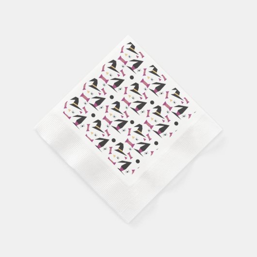 Halloween-Party Hexenhut Candy Spiders Serviette (Ecke)