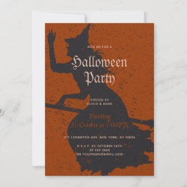 Halloween-Party Hexenzaubertrick oder Treatment Gr Einladung