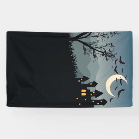 Halloween-Party-Hintergrund für Foto-Stand Banner (Horizontal)