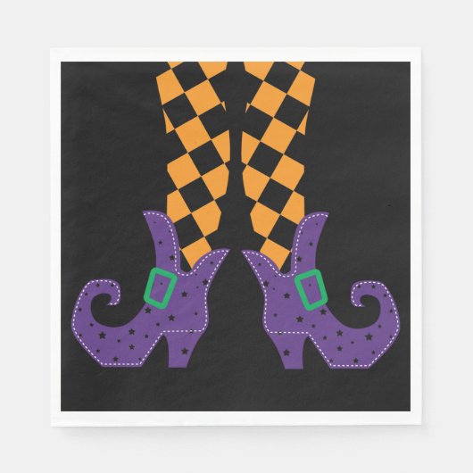 Halloween-Party Holiday Custom Retro farbenfroh Serviette (Vorderseite)