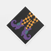 Halloween-Party Holiday Custom Retro farbenfroh Serviette (Ecke)