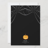 Halloween-Party Iconische Buchstaben Einladung (Rückseite)