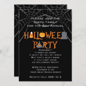 Halloween-Party Iconische Buchstaben Einladung (Vorne/Hinten)