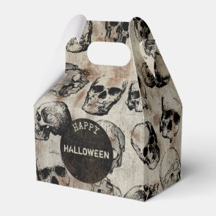 Halloween-Party im Vintage-Stil mit Totenköpfen Geschenkschachtel