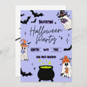 Halloween party invitation card einladung (Vorne/Hinten)