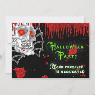 HALLOWEEN-PARTY INVITATION - SKELETON EINLADUNG