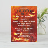 Halloween Party invitation Spooktacular design Einladung (Stehend Vorderseite)