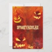 Halloween Party invitation Spooktacular design Einladung (Rückseite)