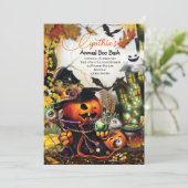 HALLOWEEN PARTY INVITATIONS EINLADUNG (Stehend Vorderseite)
