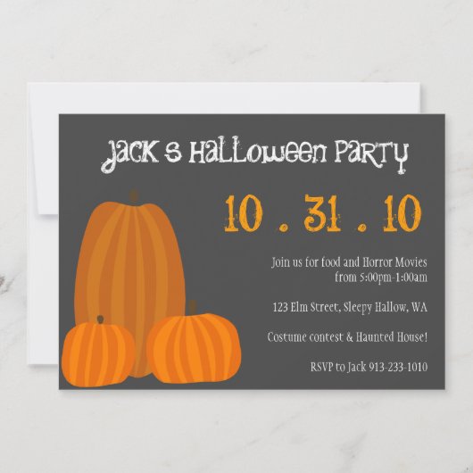 Halloween Party Invite Einladung (Vorderseite)