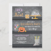 Halloween-Party Invite Monster Bash Eyeballs Trick Einladung (Vorderseite)