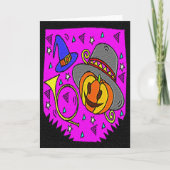 Halloween-Party, Jack o' Lantern und Bugle Karte (Vorderseite)