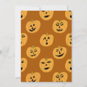 HALLOWEEN-PARTY Jack-o-Signalleuchten Niedlich Einladung (Rückseite)
