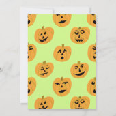HALLOWEEN-PARTY Jack-o-Signalleuchten Niedlich Einladung (Rückseite)