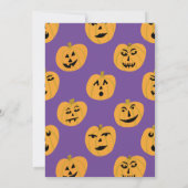 HALLOWEEN-PARTY Jack-o-Signalleuchten Niedlich Einladung (Rückseite)