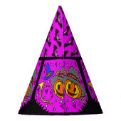 Halloween-Party Jack O'Lantern Buggys Lila Partyhütchen (Rückseite)