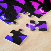 Halloween-Party Jack O'Lantern Bugle Lila Groß Puzzle (Seite)