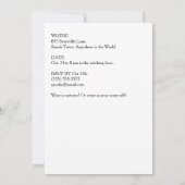 Halloween-Party Jack O'Lantern und Bugle Lila Einladung (Rückseite)